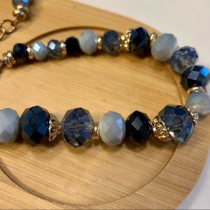 Shades of Blue Beaded Necklace